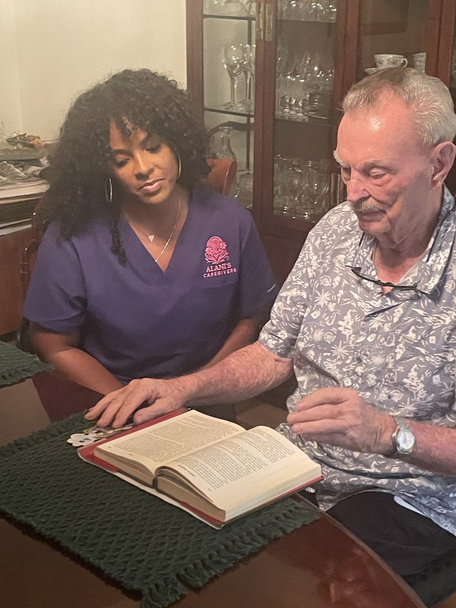 Alani's Caregivers team member with senior client